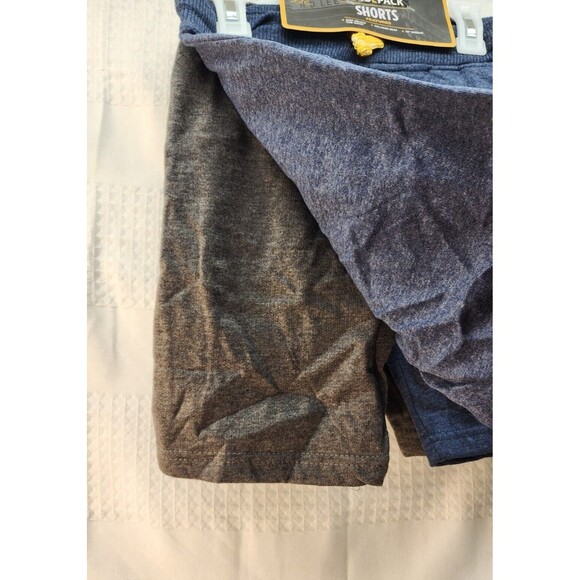 LEE boys 2 Pk Shorts Size 7 Pull On Comfy Drawstring Blue Gray School Everyday - Picture 2 of 7